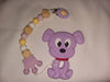 Dog Silicone Teether Chewing Toy Pacifier Clip