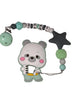 BEAR SILICONE TEETHER CHEWING TOY PACIFIER CLIP Bear TC783