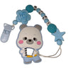 BEAR SILICONE TEETHER CHEWING TOY PACIFIER CLIP Bear TC785
