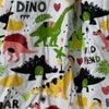 Wild Dino Friends Embroidered Baby Doll Dress
