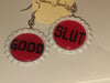 Good Slut Bottle Cap Earrings