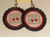Boutique Bottle Cap Earrings Huge Variety Art What a Slave/Sub wants