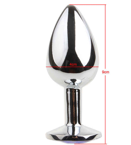Large Jewelry Stainless Steel Butt Plug second image