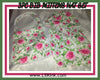 Floral Matching 3pc Bib Mittens Hat Set Set107